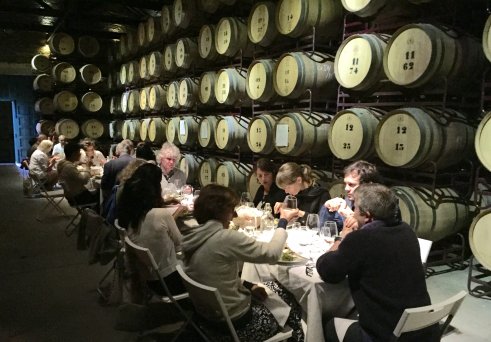 Dinner in t he Quinta wine cellar